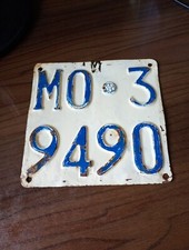 MODENA , vecchia targa in metallo " moto MODENA anni '50