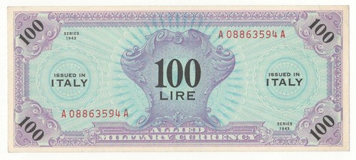 100 lire serie - am, 1943