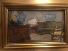 Quadretto quadro ‘900 Salone di Casa Antico