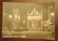 Cartolina Roma di Notte Piazza
