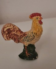STATUINE PRESEPE VINTAGE IN PASTA CONFALONIERI Serie Animali Gallo 