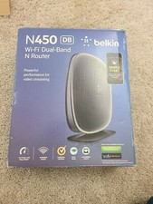 Belkin N450 DB N Router Wi-Fi Dual Band 4 Porte Ethernet 1 Porta Modem Semplice