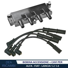 Bobina Accensione + cavi per FIAT FIORINO, DOBLO, QUBO 1.4 kw 51/57 05- BAAR005C
