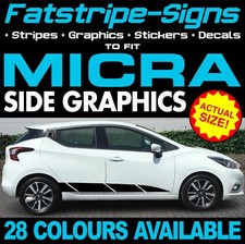 to fit NISSAN MICRA GRAPHICS STRIPES STICKERS DECALS NISMO ACENTA TEKNA 1.0