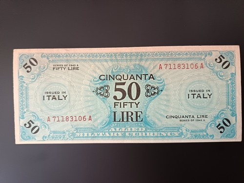 Banconota lire allied - banconota,