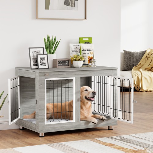 Pawhut gabbia per cani - per, mobile
