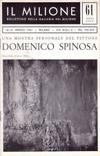 Bollettino Una mostra personale del pittore DOMENICO SPINOSA. 