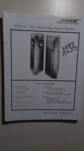 Bose 401 impianto - , altoparlanti