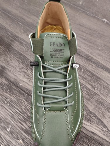 Scarpe geaino pelle verde - scarpe, in