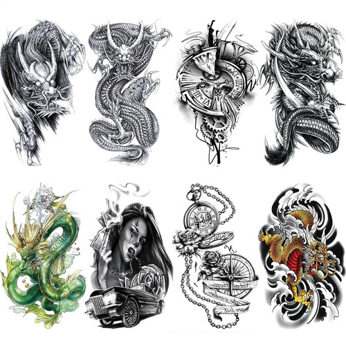 Tatuaggio drago realistico - tatuaggio,