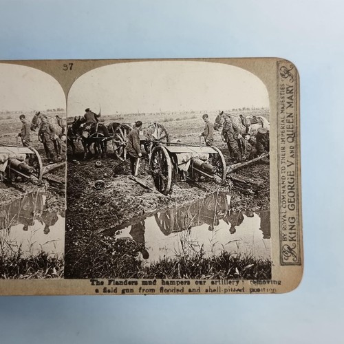 Ww1 military stereoview - military,