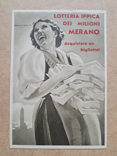 Cartolina lotteria merano - cartolina,