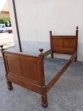 LETTO IMPERO ORIGINALE  1 PIAZZA FINE 800 - NOCE MASSELLO - POCO RESTAURO EMILIA