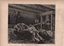 Stampa antica SPREMITURA DELLE