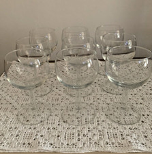 Set n.9 calici da vino di vetro liscio