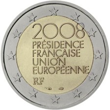 2 euro Francia 2008 fdc Presidenza Francese