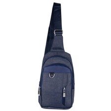 Zaino Monospalla uomo Blu Da Viaggio Petto Spalla Marsupio Borsello a Tracolla