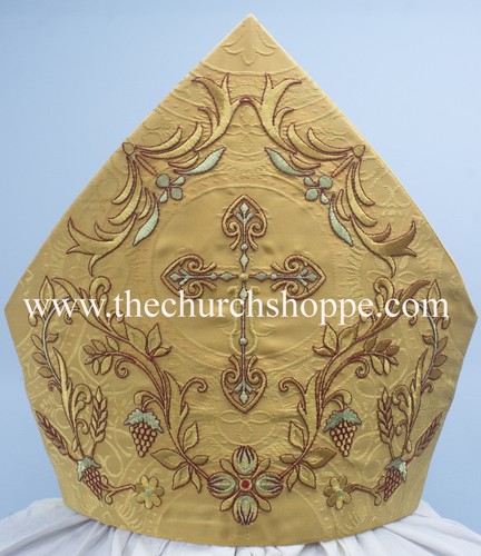 Mitre new con - ricamo, cross