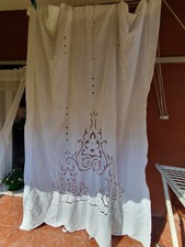 Tenda ricamata in cotone 3 x 1,97 m
