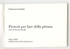 CASORATI FRANCESCO - pretesti per fare pittura-di Franco Fanelli- Galleria Leudo