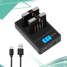 Batteria + caricatore 2XNB-6L NB-6LH per Canon PowerShot D10 D20 D30 S90 S95 S120 S200