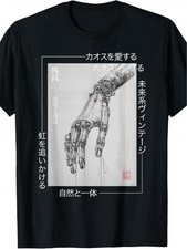 Cyberpunk Robot Hand Graphic