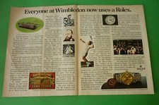 ROLEX Pubblicita' 1979 OROLOGIO DATEJUST CHRONOMETER EVERYONE AT WIMBLEDON