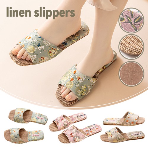 Linen slippers for - linen,