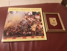 2 GADGET LECCE DISCO 33 GIRI LECCE GRANDE AMORE-TARGA DORATA 80 ANNI U.S. LECCE