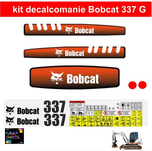 Bobcat 337 decalcomanie - 337,