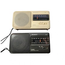 Lotto stock vintage 2 radio portatile Sony ICF-390 - con uno scatolo funzionanti