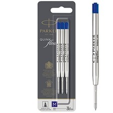 3 Refill Parker Quinkflow Blu