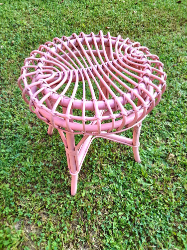 Tavolino tondo midollino - tavolino,