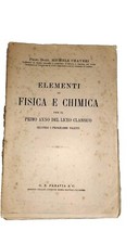 Michele Craveri ELEMENTI DI FISICA E CHIMICA per Liceo Classico PARAVIA Illustr.