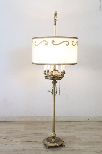 Lampada terra stile antico - da,