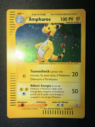 Ampharos holo h32 italiano - ampharos,