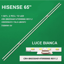 KIT 2 BARRE STRIP 72 LED TV