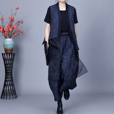 Top + pantaloni in seta retrò