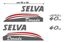 Coppia adesivi per motore nautico fuoribordo Selva Dorado