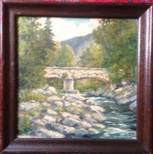 Ponte pietra con bachlauf - ponte,