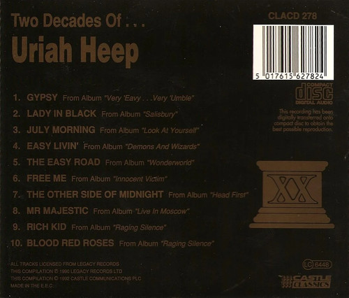 Uriah heep rock compilation - cd,