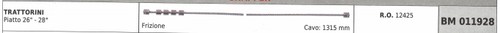 Cavo frizione snapper - cavo,