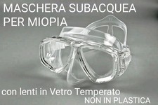 maschera snorkeling Miopia