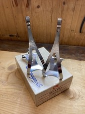 FERMAPIEDI C-RECORD CAMPAGNOLO  SIZE L VINTAGE TOE CLIP STEEL REGOLABILI NOS