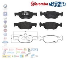 PASTIGLIE FRENO ANTERIORI FIAT
