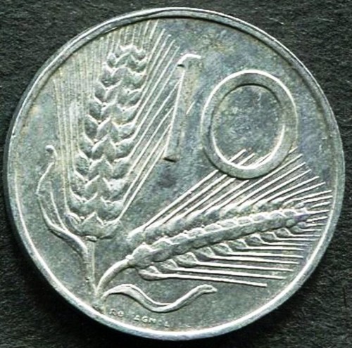 Moneta italia 10 lire - -,