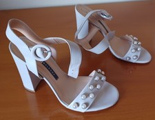 Scarpe aperte estate donna Chiarini Bologna. Pelle vitello avorio. Misura 38