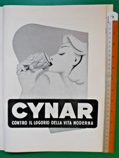 Pubblicità 1954 cynar contro - cynar,
