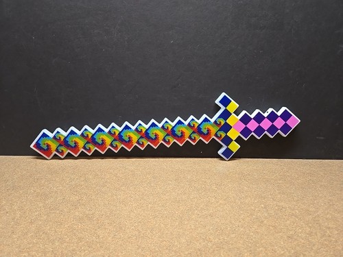 Spada pixel led - 24", minecraft