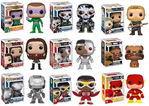 Funko pop e - funko, marvel